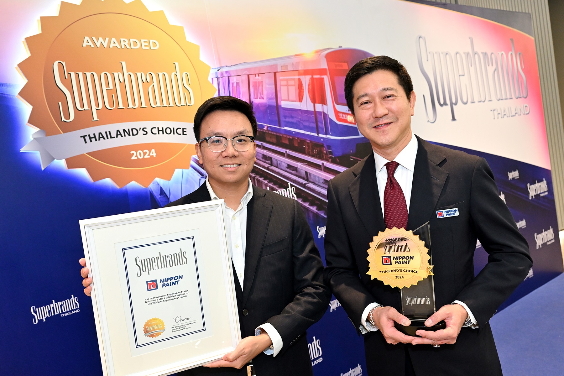 Read more about the article นิปปอนเพนต์ ท็อปฟอร์ม คว้ารางวัลสุดยอดแบรนด์สีทาอาคารแห่งปี “Superbrands Thailand 2024”