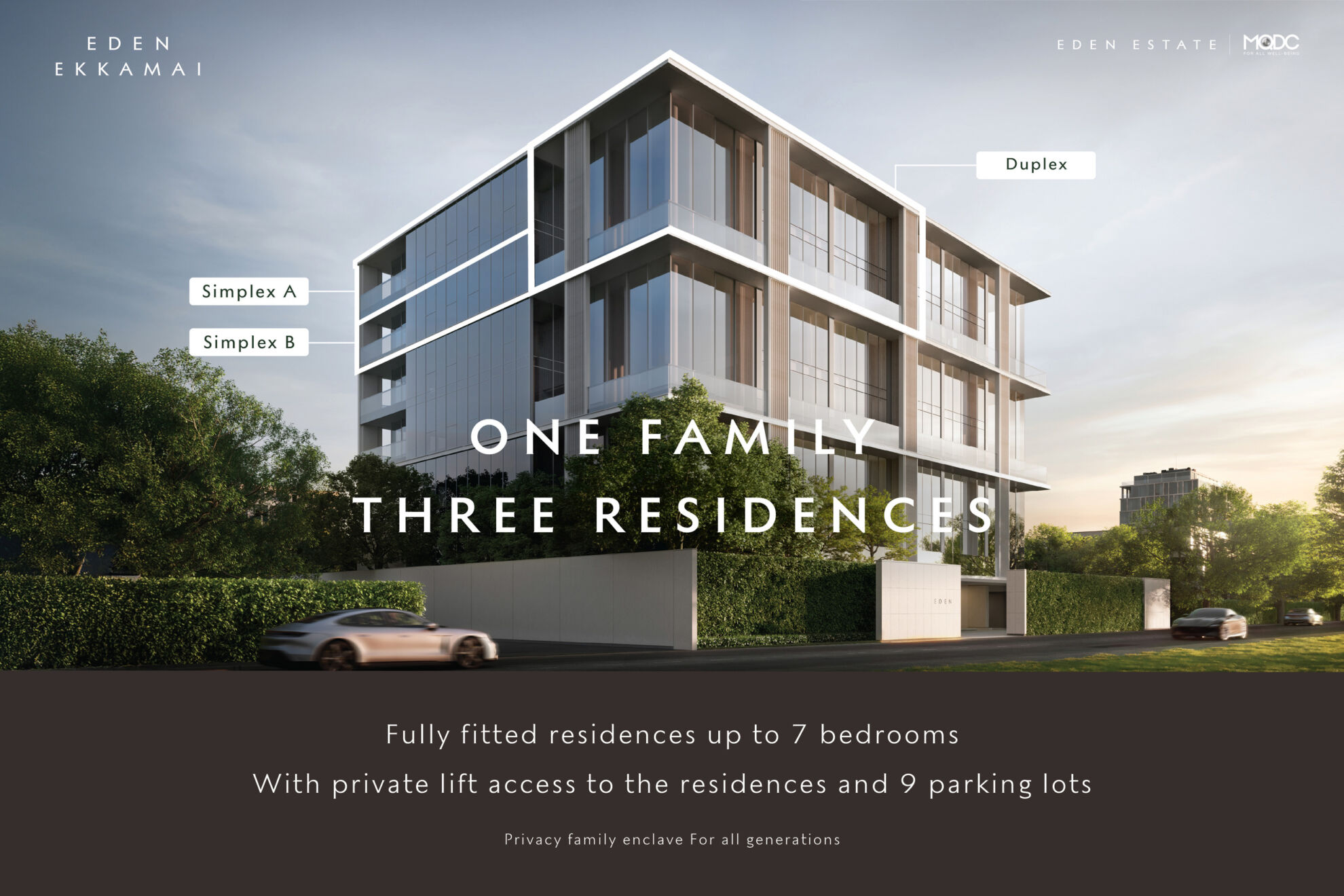 Read more about the article Eden Ekkamai ส่งดีไซน์ห้องสุดหรูภายใต้แนวคิด “One Family, Three Residences”