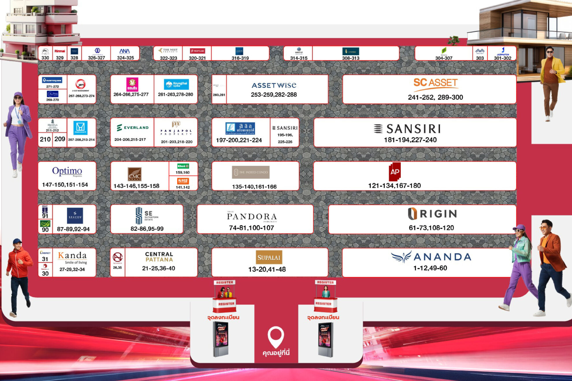 แผนผังมหกรรมบ้านและคอนโดครั้งที่ 48