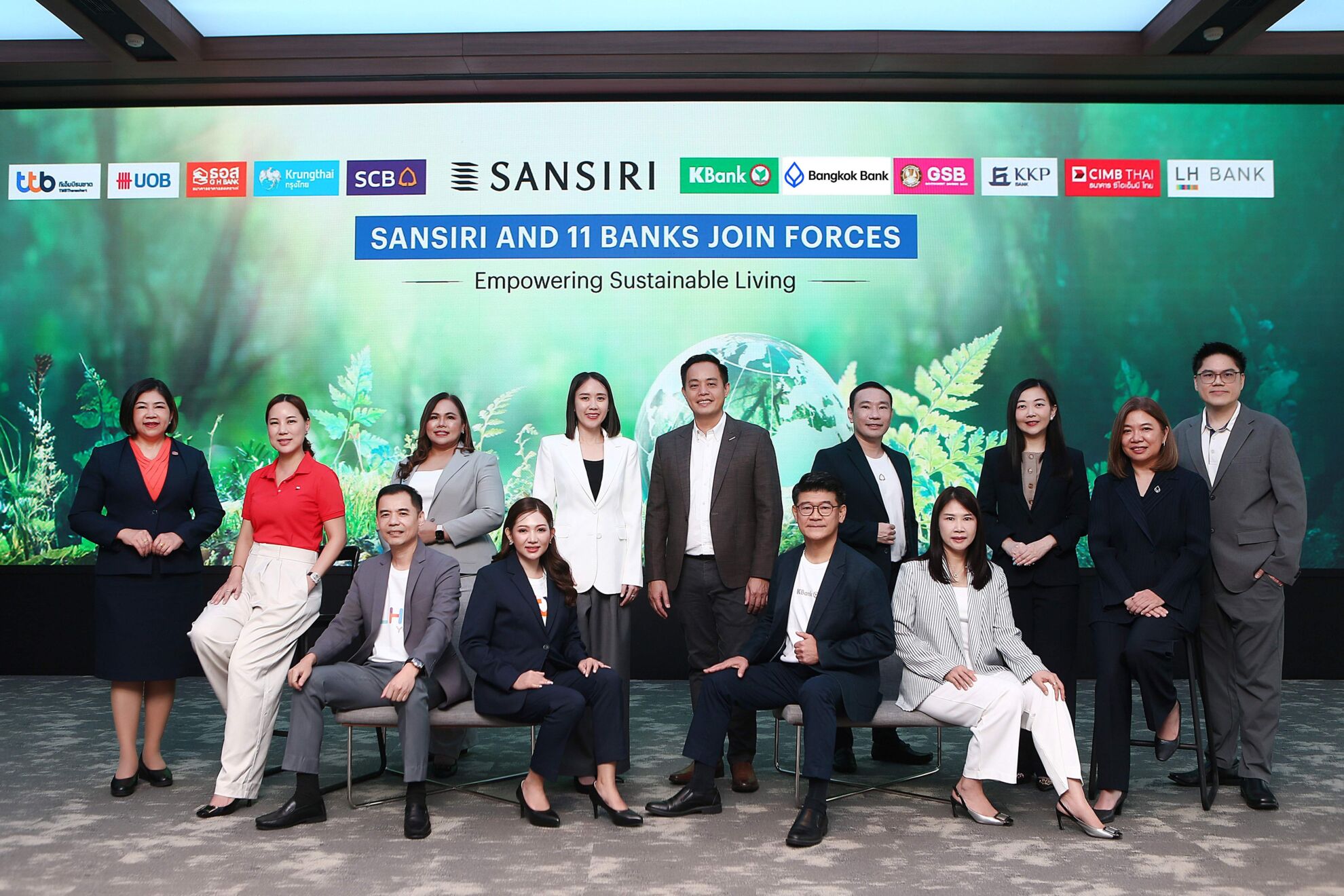 Read more about the article แสนสิริจับมือ11 แบงก์ชั้นนำมอบสินเชื่อบ้านรักษ์โลกสนับสนุนประเทศสู่สังคมNet-Zero ยั่งยืน