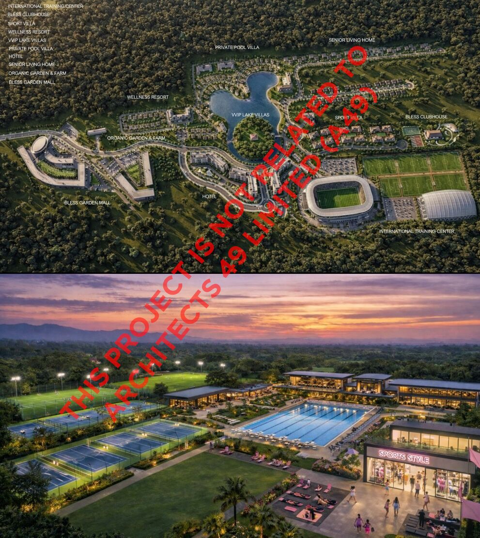 Read more about the article A49 แจง ไม่มีส่วนร่วมในการออกแบบโครงการ BLESS International Wellness and Sports City