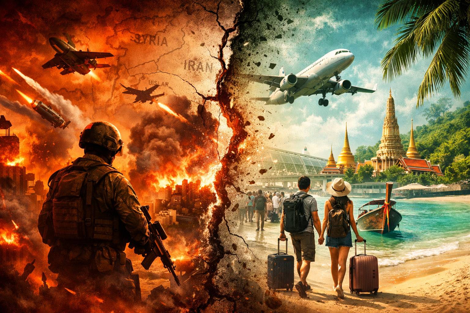 Read more about the article วิกฤตสงครามตะวันออกกลางปะทุกระทบท่องเที่ยวไทย-นักท่องเที่ยวลดหวั่นความปลอดภัย